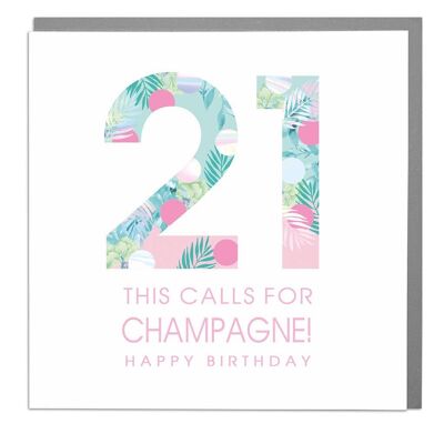 21 This Calls for Champagne Card