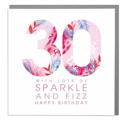 30 with Lots of Sparkle Card