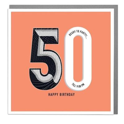 50th Happy Birthday Card 2