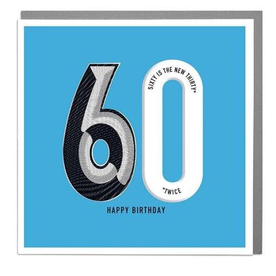 60th Happy Birthday Card 2