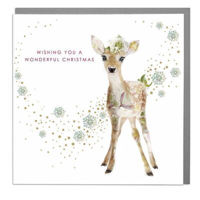 Baby Deer Christmas Card