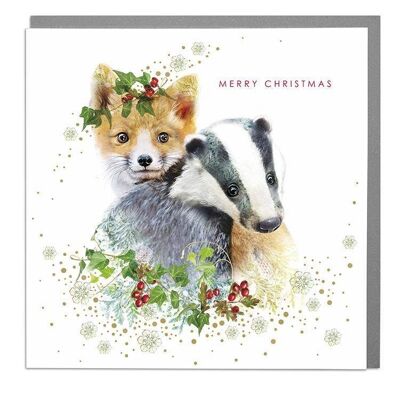 Badger & Fox Christmas Card