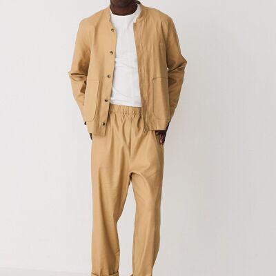 SS25 CHO01 Jacket Crepis Dark Golden