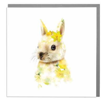 Bunny with Daffodils Card