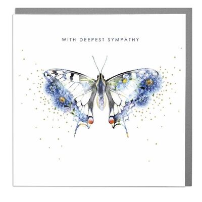 Butterfly With Deepest Sympathy Card