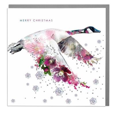 Canadian Goose Merry Christmas Card