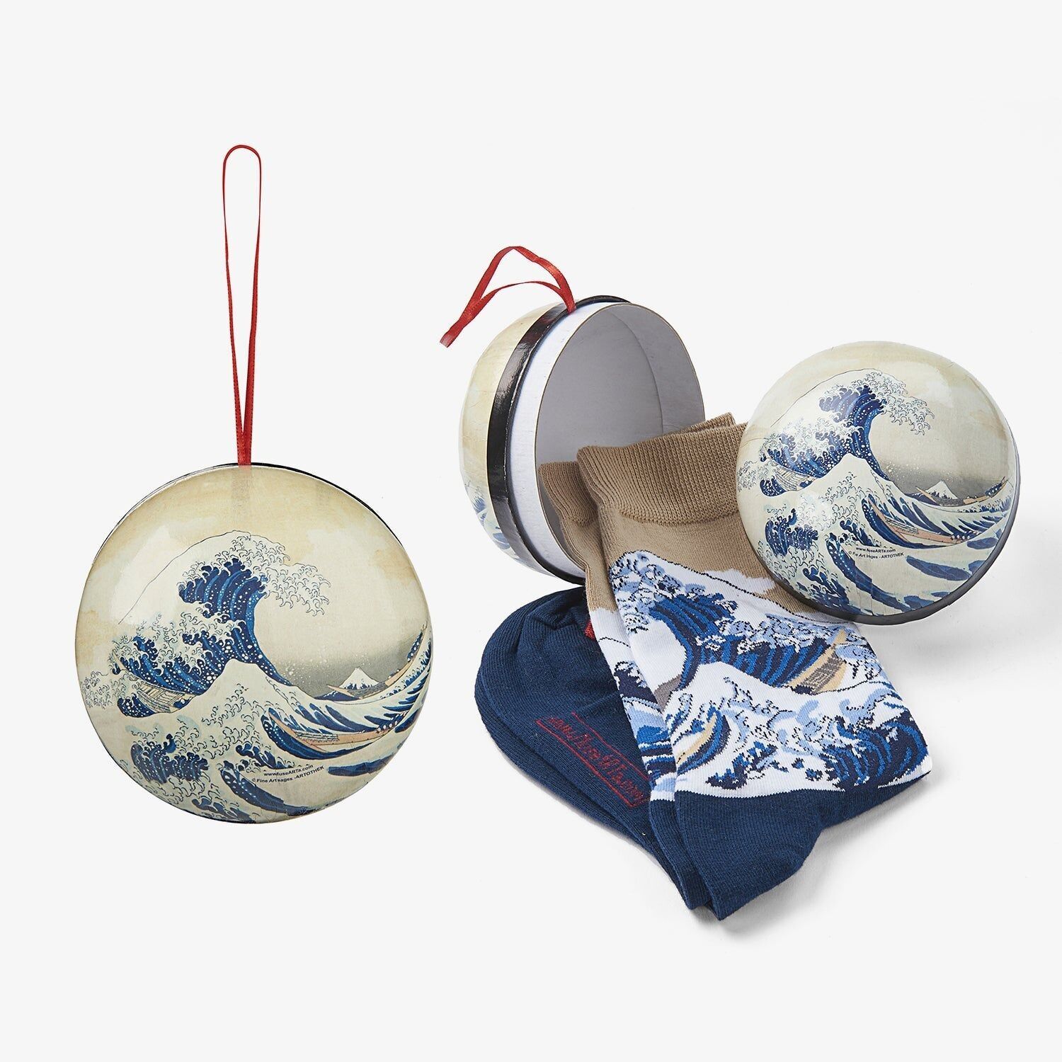 Palla regalo - Katsushika Hokusai, La grande onda al largo di Kanagawa