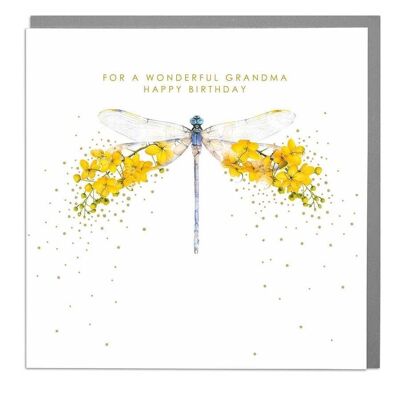 Dragonfly Grandma Birthday Card