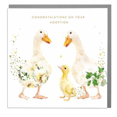 Ducks Congratulations on Your Adoption Card