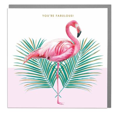 Flamingo Fabulous Card