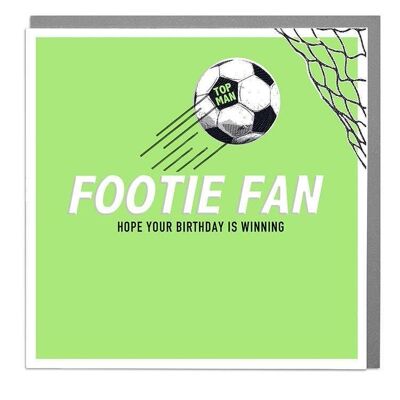 Footie Fan Birthday Card