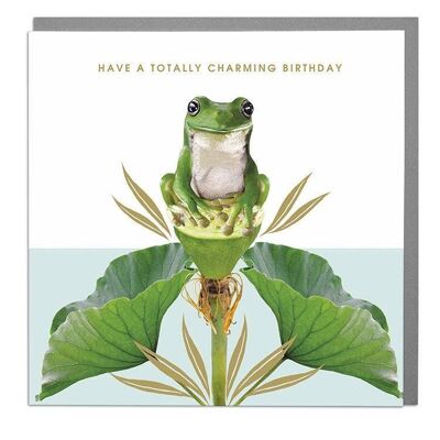 Frog Totally Charming Birthday Card