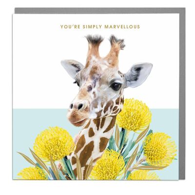 Giraffe Marvellous Day Card