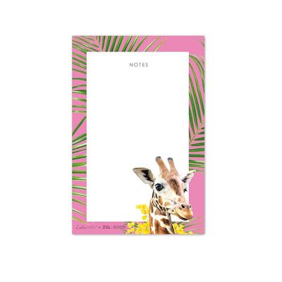 Giraffe Tear Off Notepad/Deskpad - Lola Design x ZSL
