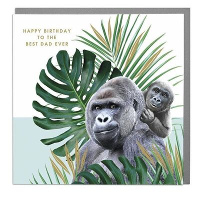 Gorilla Dad Birthday Card