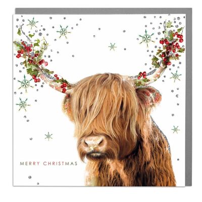 Highland Merry Christmas Card