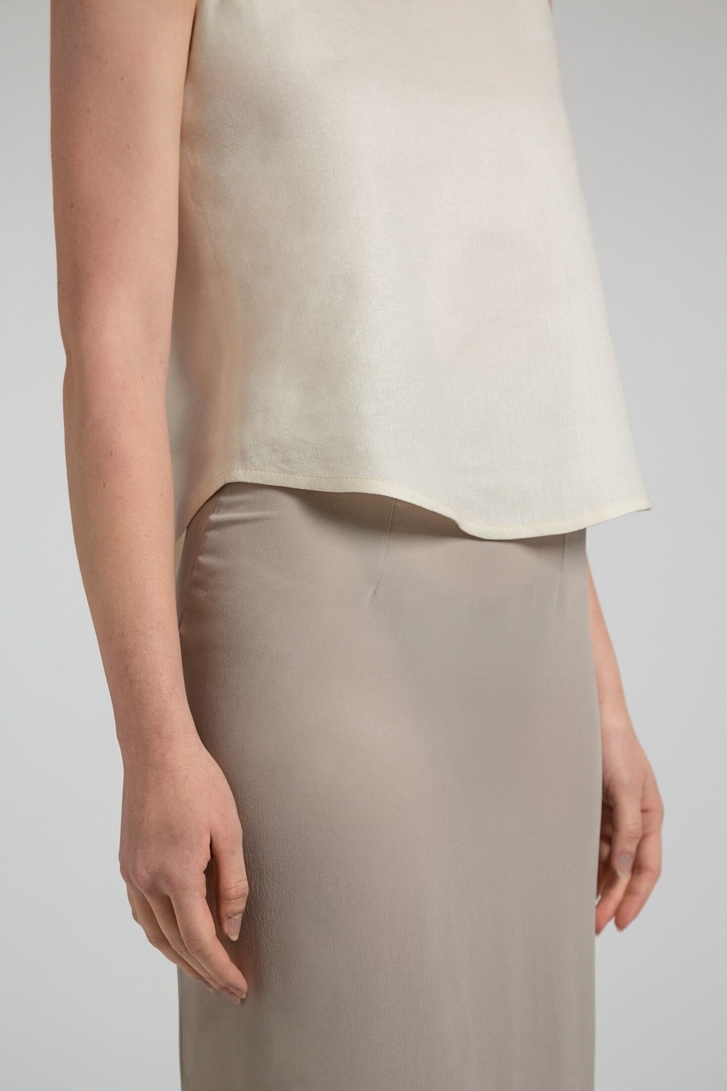 silk long skirt long skirt