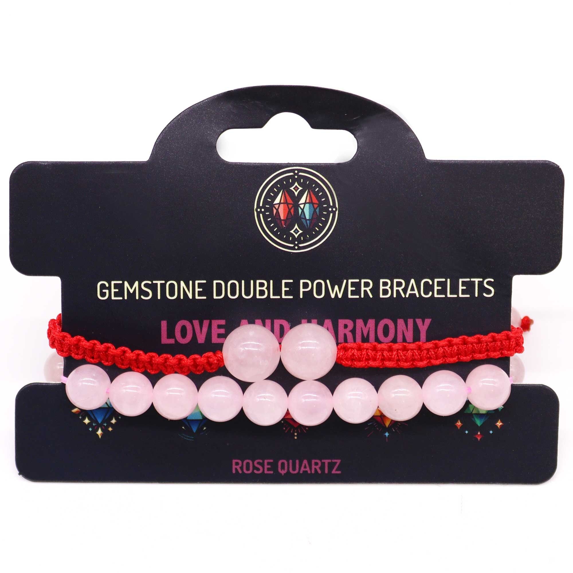 Braccialetti Double Power con pietre preziose all'ingrosso