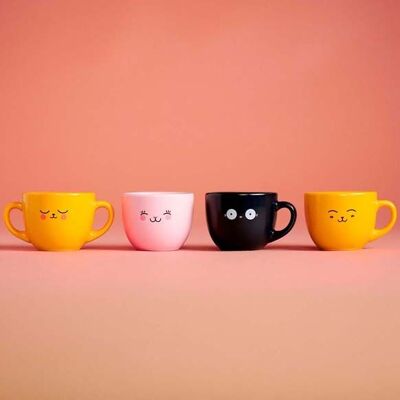 Cute espresso, juego de tazas de café