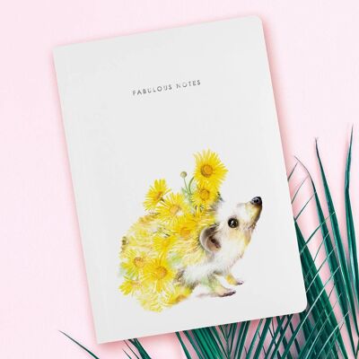 Luxury Baby Hedgehog notebook / journal
