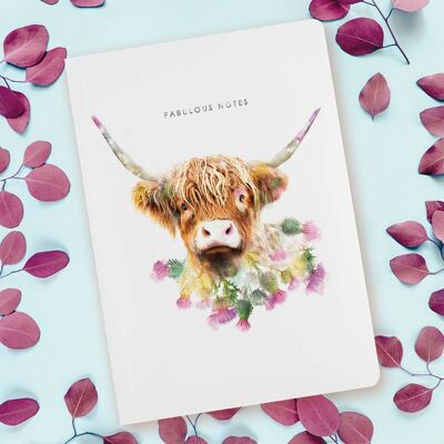 Luxury Highland Cow notebook / journal