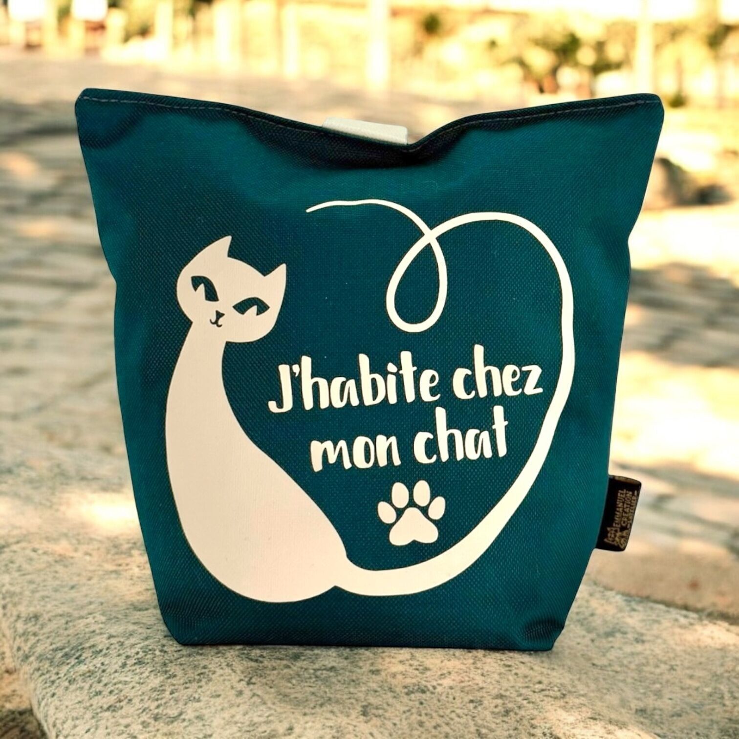 Taschenhalter, „Ich lebe mit meiner Katze“ Brooklyn Jade