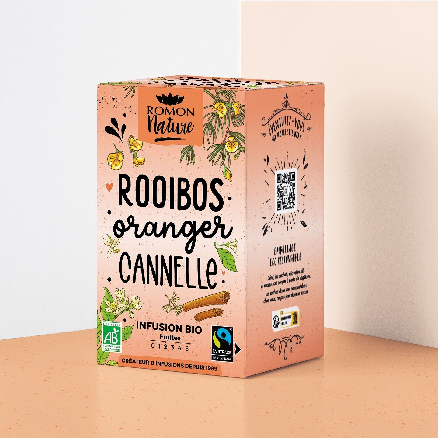 Infuso di Rooibos biologico all'arancia e alla cannella*