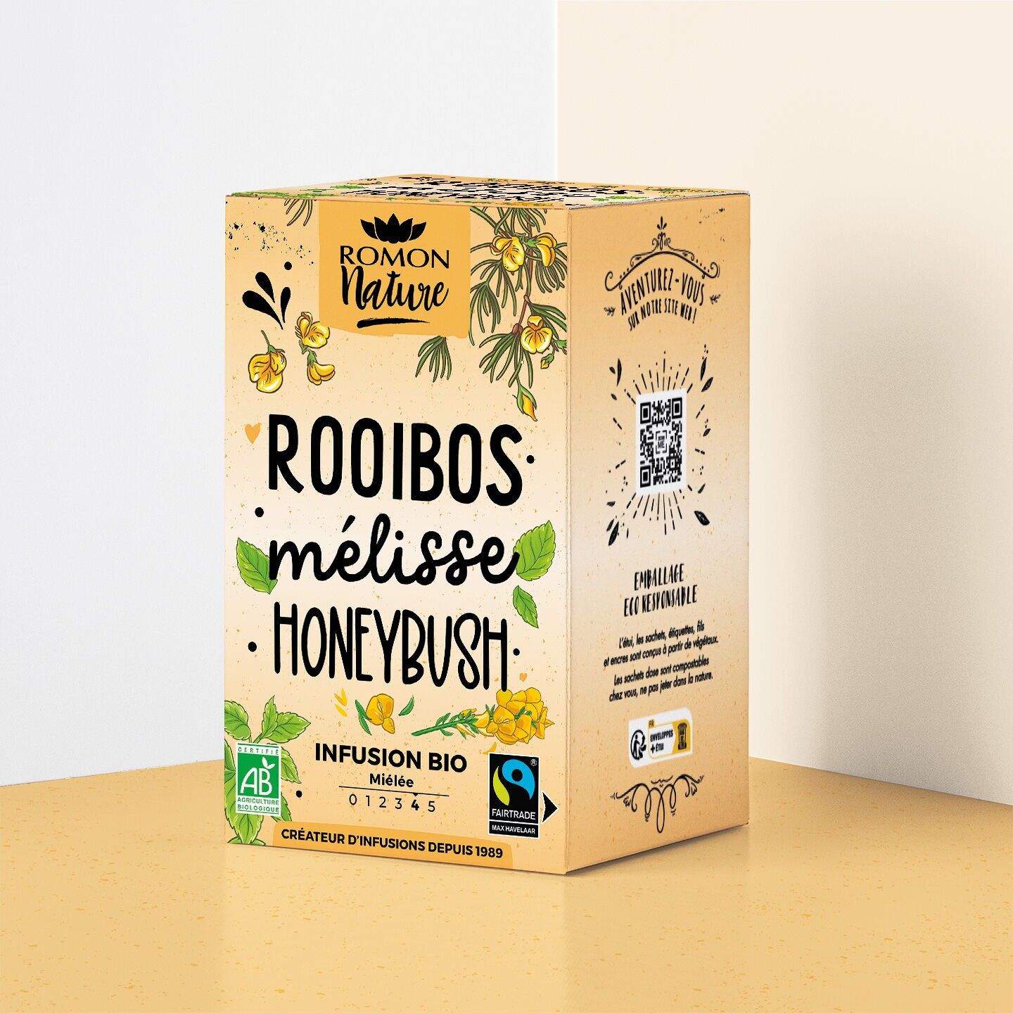 Infuso di Rooibos biologico, Melissa e Honeybush*