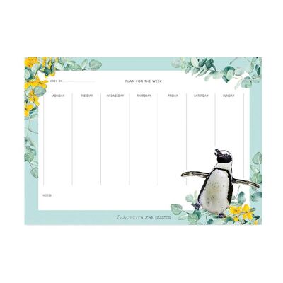 Penguin Weekly Planner - Lola Design x ZSL