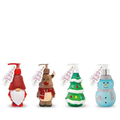 Savon liquide pour les mains de Noël - 4 variantes assorties
