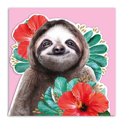 Sloth 3D Card - Lola Design x ZSL