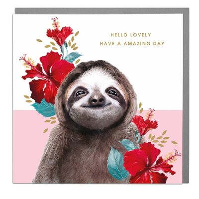 Sloth Amazing Day Card