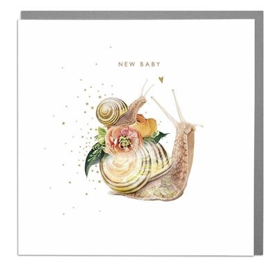 Snails Congratulations New Baby Card