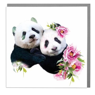 Two Pandas Card