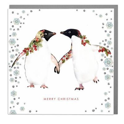 Two Pengiuns Card