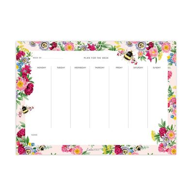 Weekly Planner featuring Botanical Bee