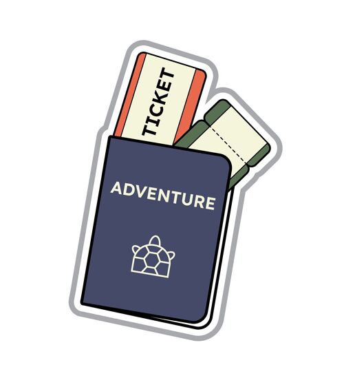 Travel club - Passport recycled patch - iron on