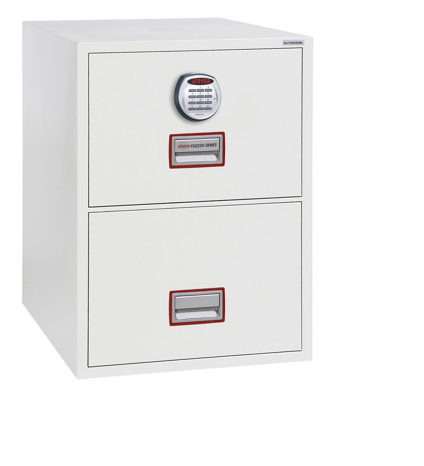 Phoenix World Class Vertical Fire File FS2250K-E Series White Steel Safe