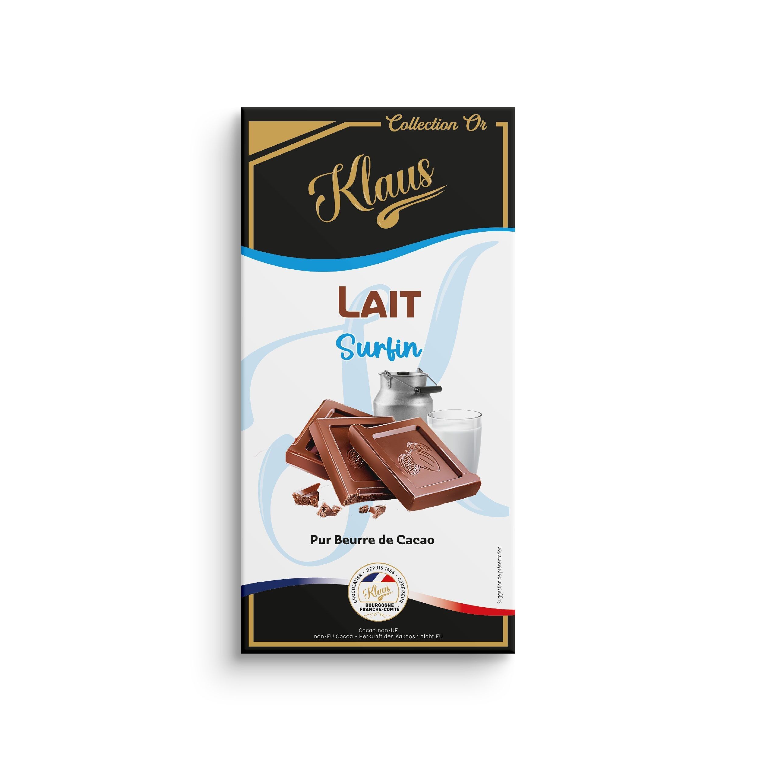 TAVOLETTA DI CIOCCOLATO AL LATTE 30% SURFIN KLAUS 100G