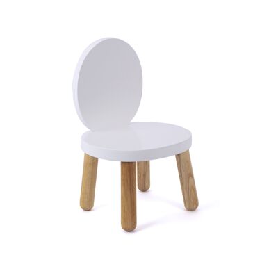 Ovaline Chair - Child 1-4 years - Solid wood - White