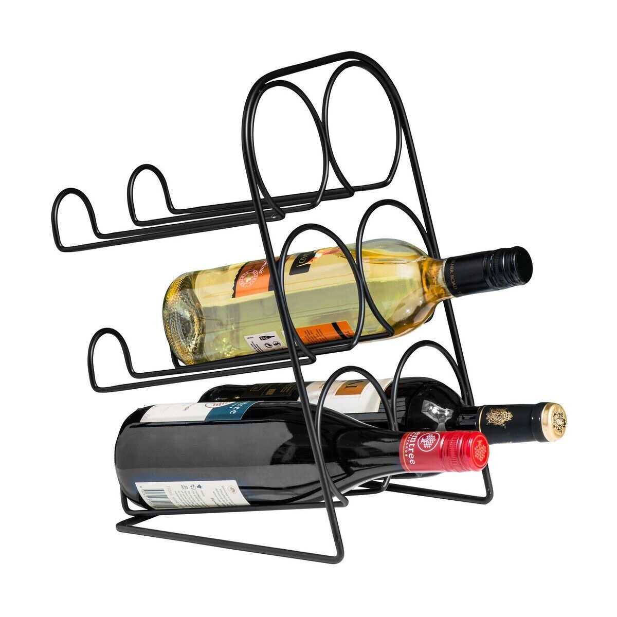 Buy wholesale 6 Bottle Matte Black Wine Rack