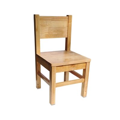 Children's chairs 4-7 years old - Solid wood - Natural wood color