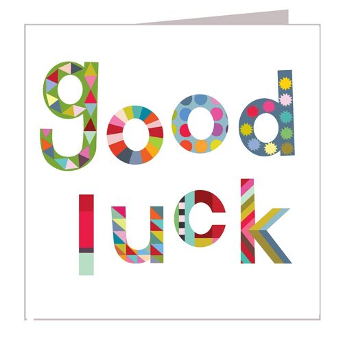 WD04 Glossy Good Luck Card