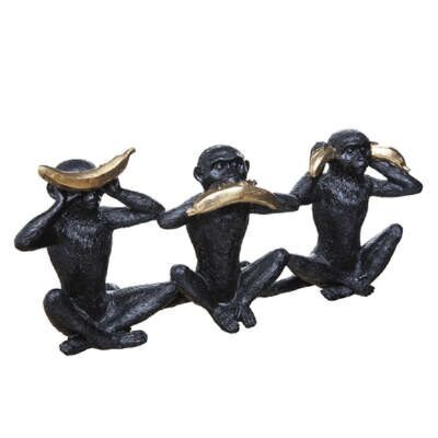 Statue singe sagesse 17cm