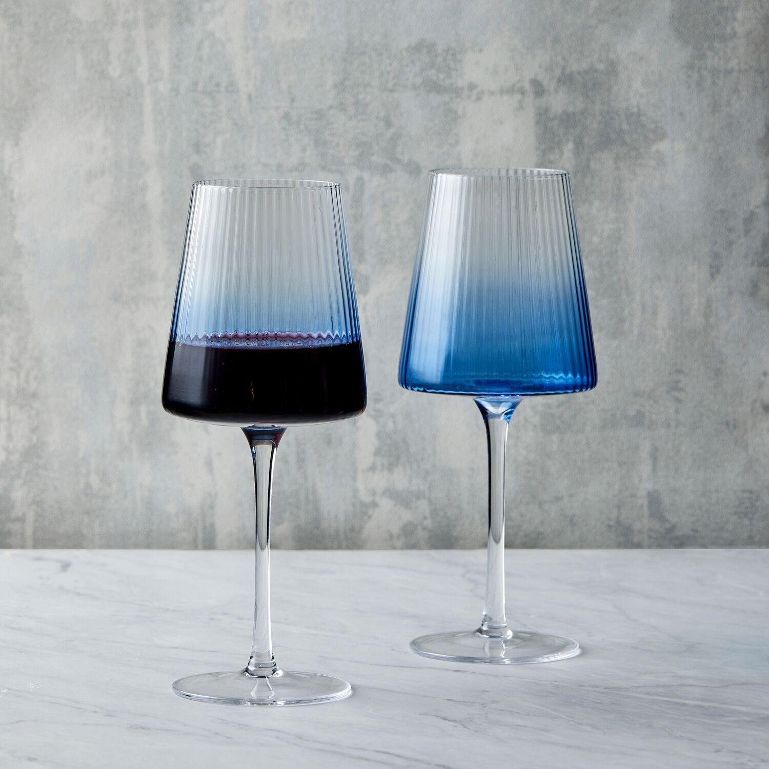 Set di 2 bicchieri da vino Empire Blue - Vino rosso e bianco