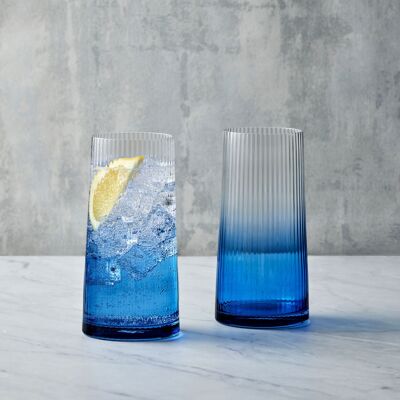 Lot de 2 verres à whisky Empire Blue