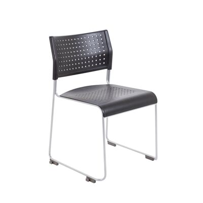 Sedia Twilight Stacker nera