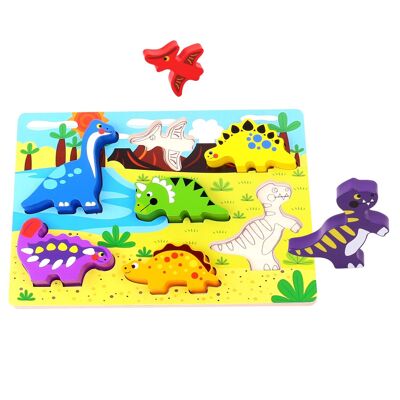 Puzzle con pezzi grandi - Tema dinosauro