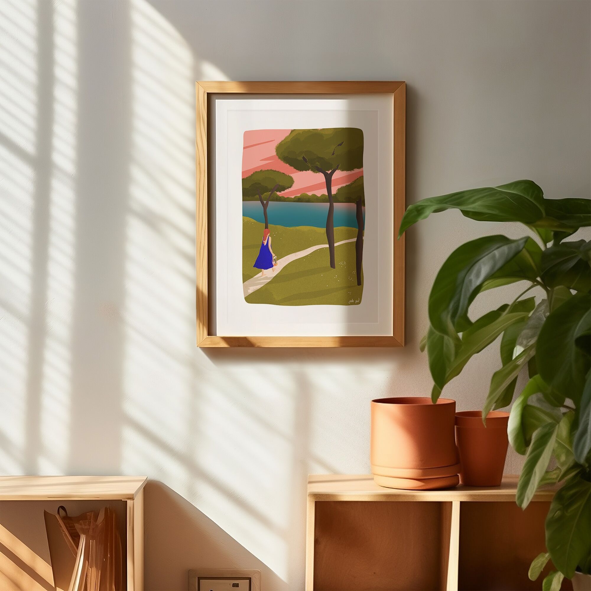 Postkarte Unter den Kiefern 10x15cm (A6)