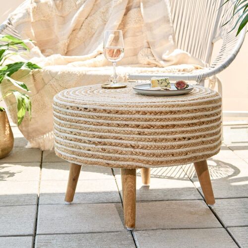EcoBlend Jute Footstool